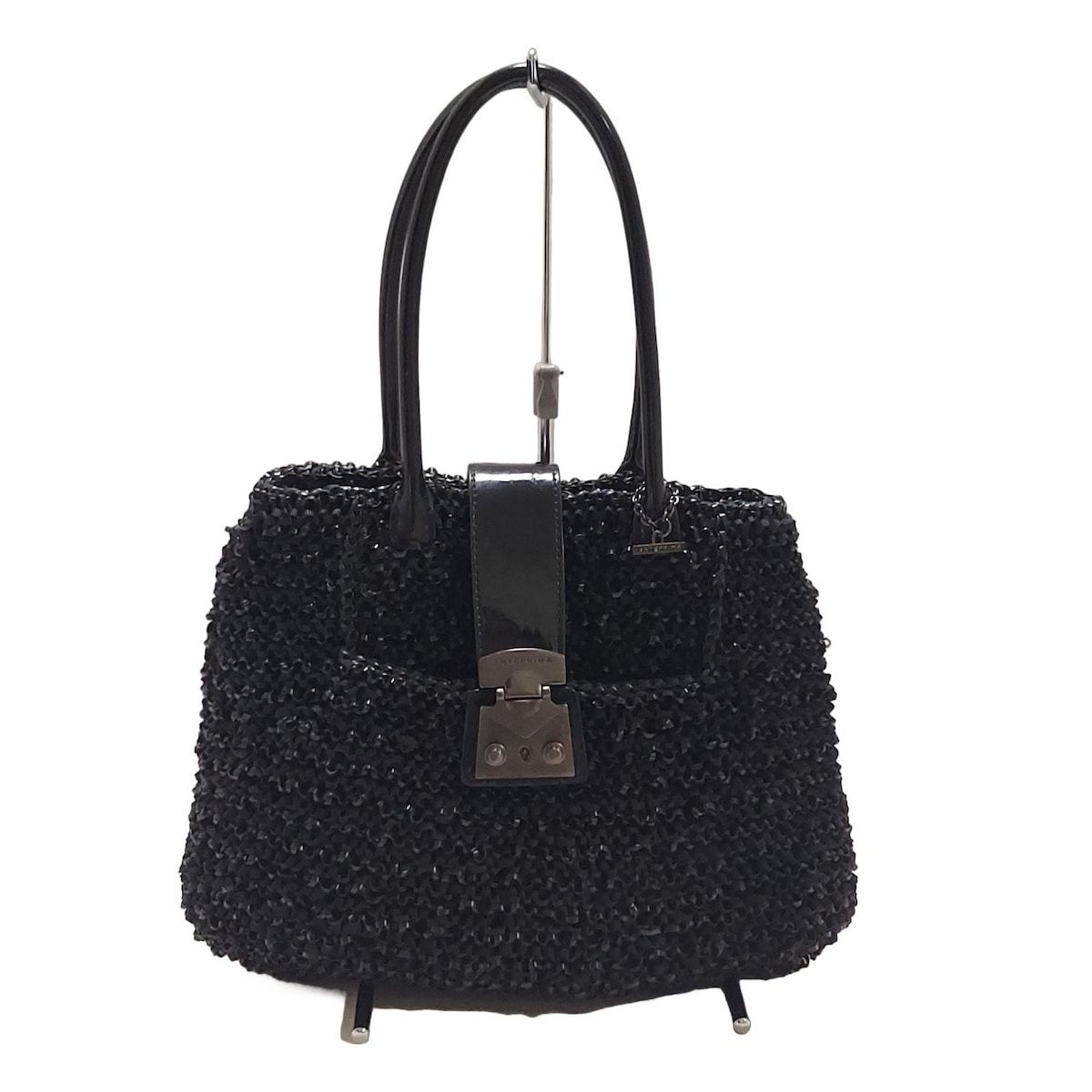 ANTEPRIMA(アンテプリマ) ハンドバッグ - 黒 レザー - メルカリ