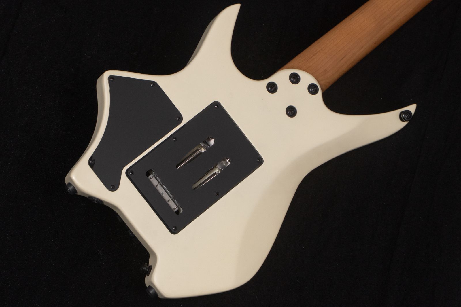 HEXギター　N500P lvory Electric Guitar HEX N500P Model Roasted Maple Black Headless with