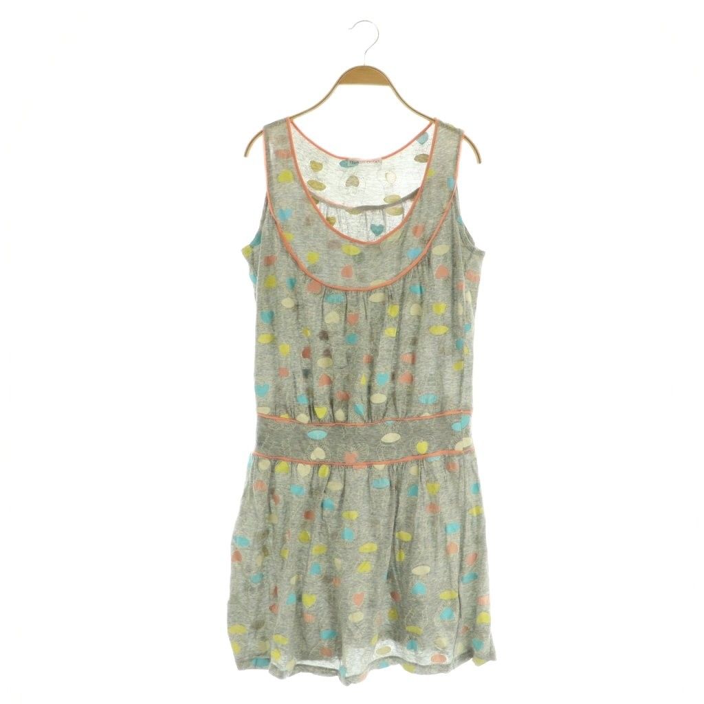 ツモリチサト TSUMORI CHISATO ワンピース ミニ ノースリーブ 総柄