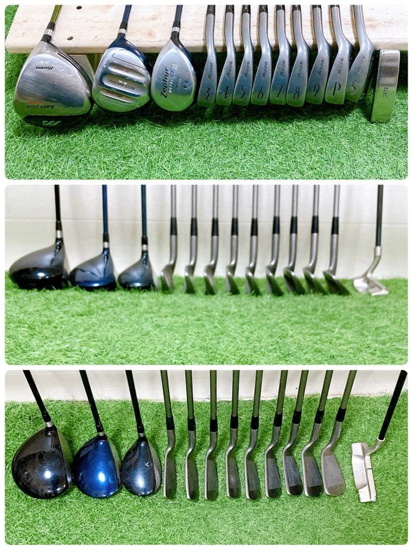 H3.ミズノ 初心者オススメ ゴルフクラブ メンズセット 右利き 13本