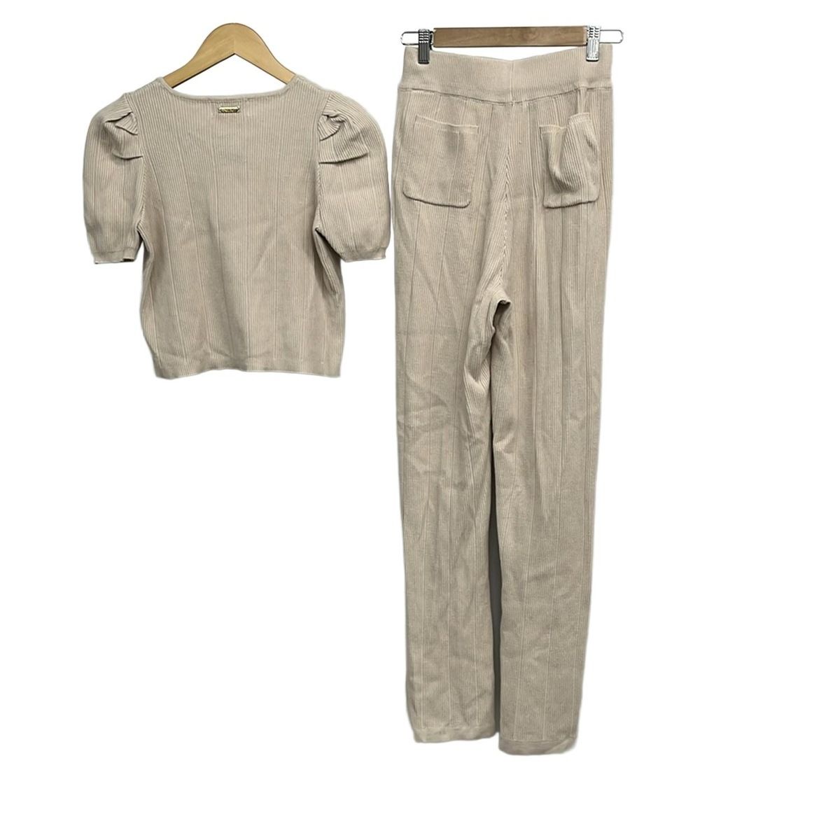 Rady レディ レディースパンツセットアップ サイズM レディース - ベージュ ニット|ウエストゴム|パール