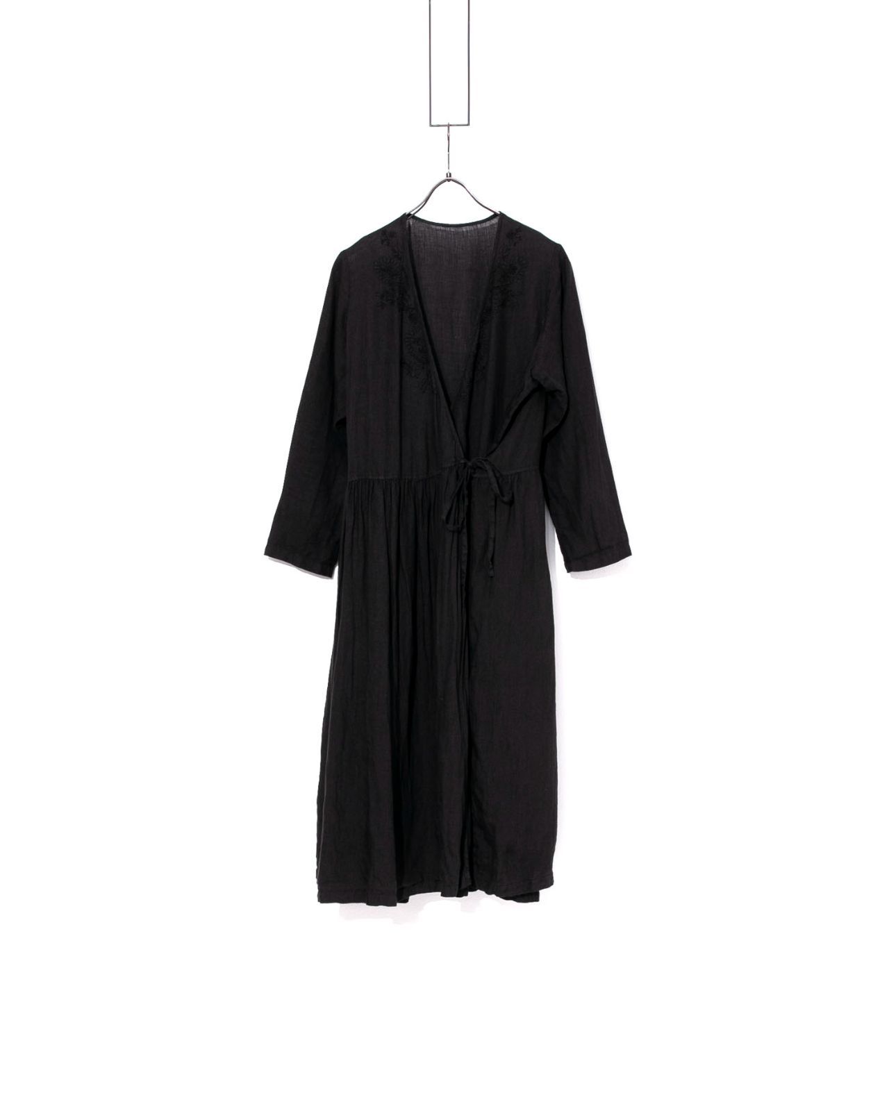 nest Robe ネストローブ リネン刺繍ラップワンピース01172-1032