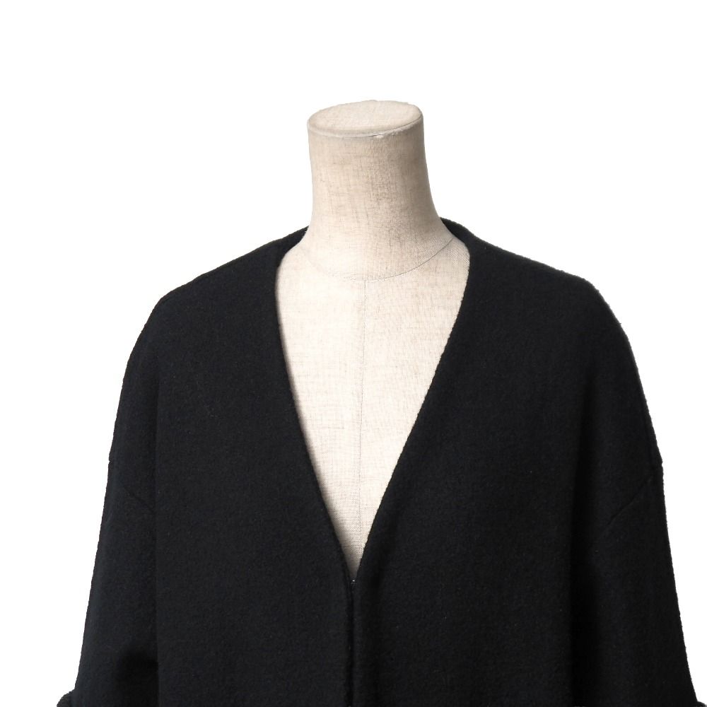 □美品□yori ヨリ Vネック ファー ショートコート コート サイズF