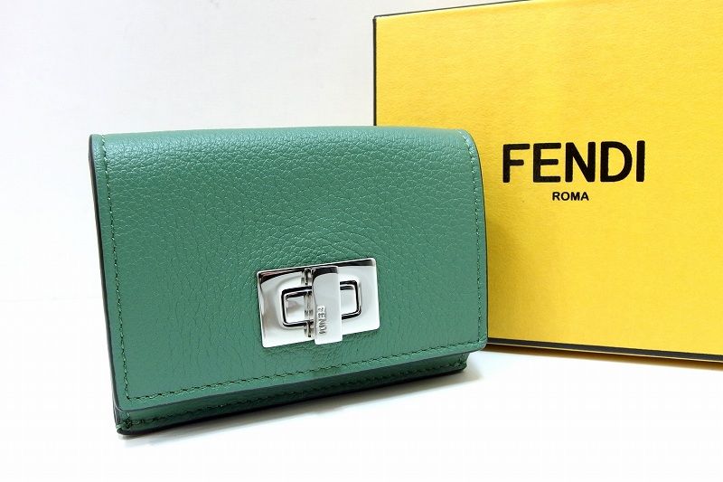 227553】FENDI フェンディ ピーカブー マイクロミニウォレット 三