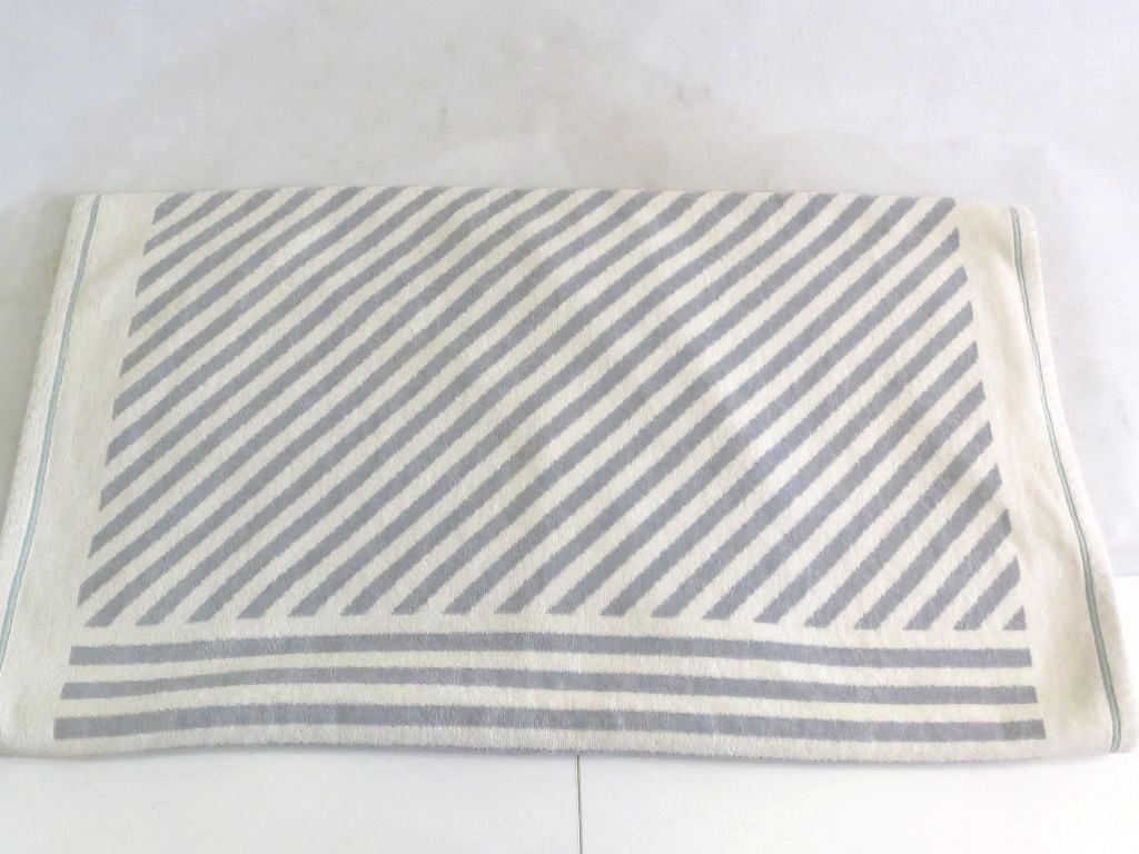 227639 LOUIS VUITTON ルイ ヴィトン ルイヴィトンカップ LV CUP 2000 大判タオル コットン ボーダー フランス製