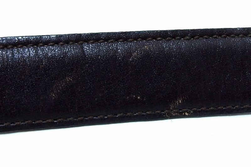 227841 CELINE セリーヌ ヴィンテージ トリオンフ レザーベルト ゴールド金具 レディース 65 売れ筋 ベルト 