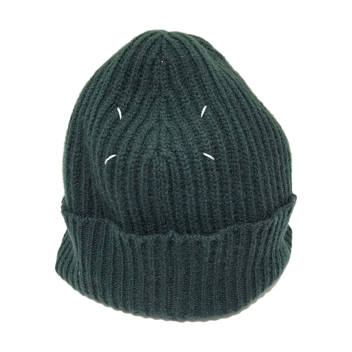 MARTIN MARGIELA マルタンマルジェラ ニット帽 - ダークグリーン ウール