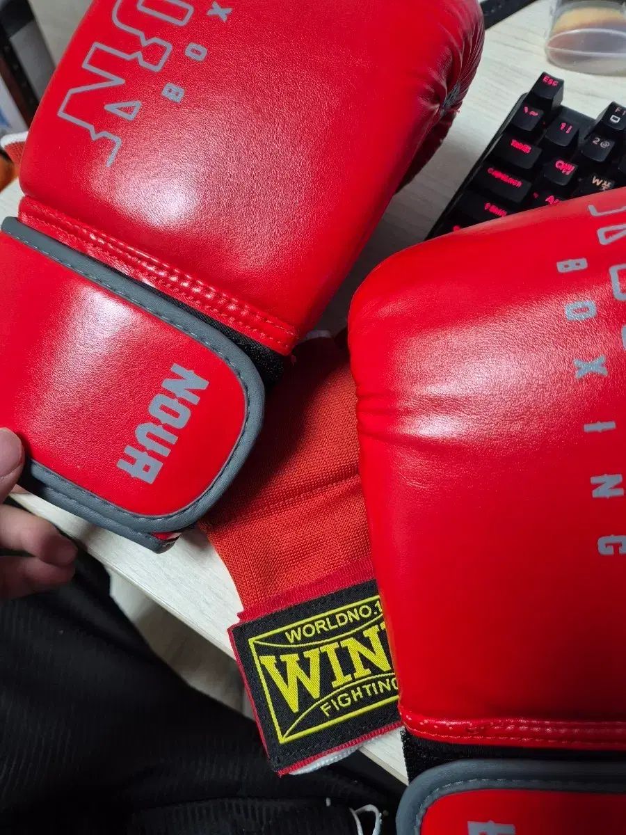 ウィニング ボクシング インナー ハンドラップ レッドとノバ グローブ