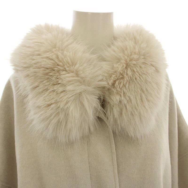 スナイデル SNIDEL 24AW ファー付きミドルケープコート ポンチョ F