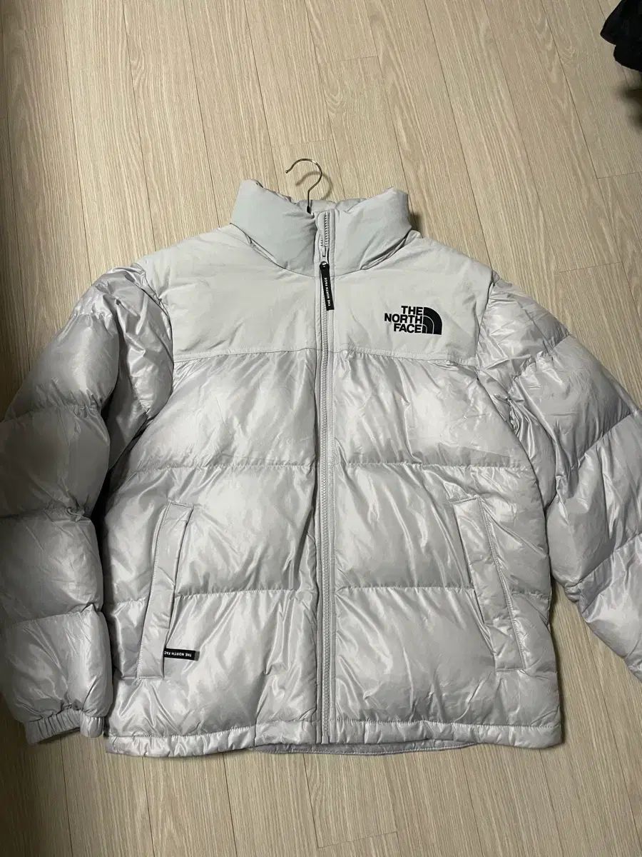 級 THE NORTH FACE ザノースフェイス ライトグレー ダウン L