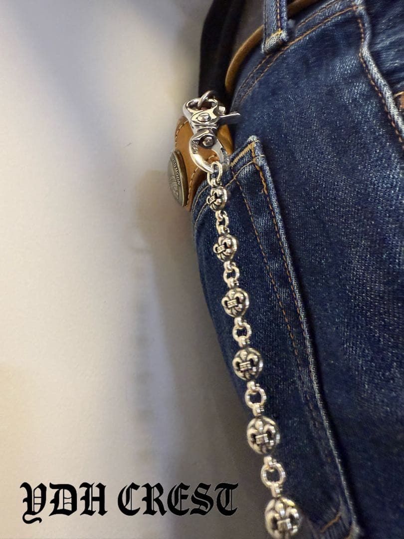 ☆XXXCHAN ウォレットチェーン バイカー必須ウォレットシルバチ 刻印