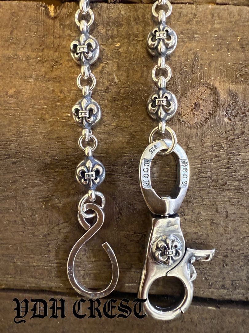 ☆XXXCHAN ウォレットチェーン バイカー必須ウォレットシルバチ 刻印有り