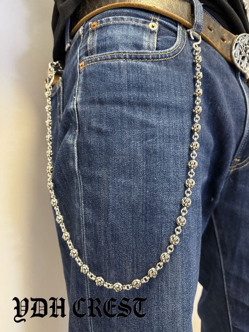 ☆XXXCHAN ウォレットチェーン バイカー必須ウォレットシルバチ 刻印