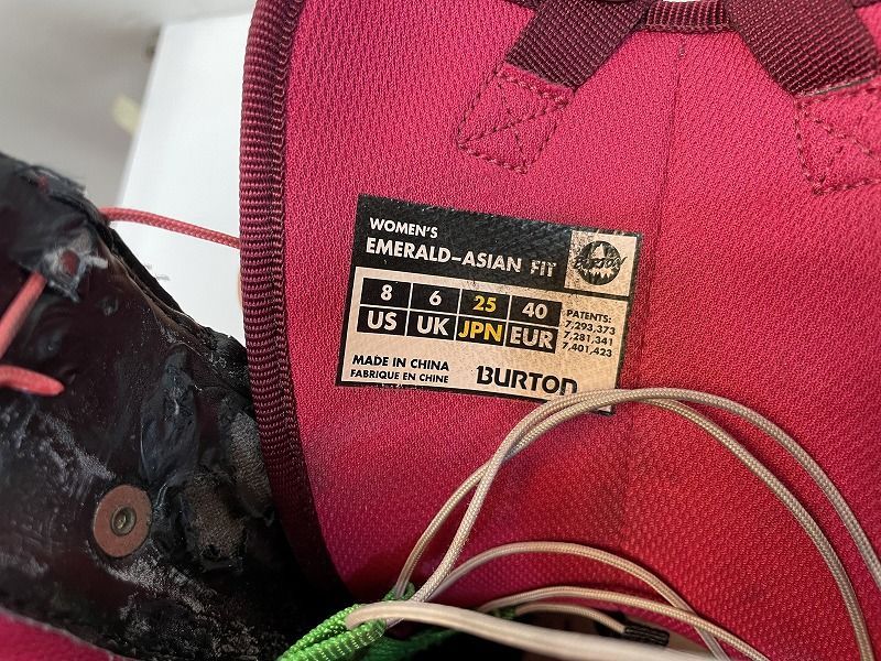 ◇ スノボ ブーツ Burton WOMEN'S EMERALD-ASIAN FIT 25.0 cm