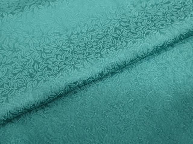 枝葉南天地紋 花緑青色