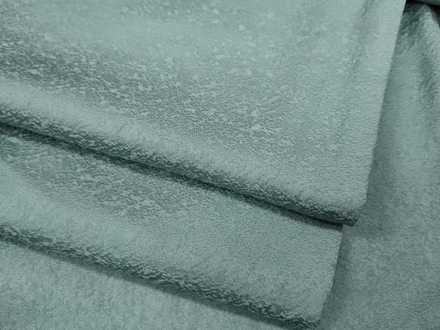 平和屋着物 上質な色無地 霞地紋 水色 正絹 ut