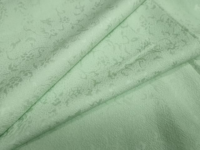 平和屋着物●上質な色無地 草花地紋 夏虫色 正絹 ♥ ud