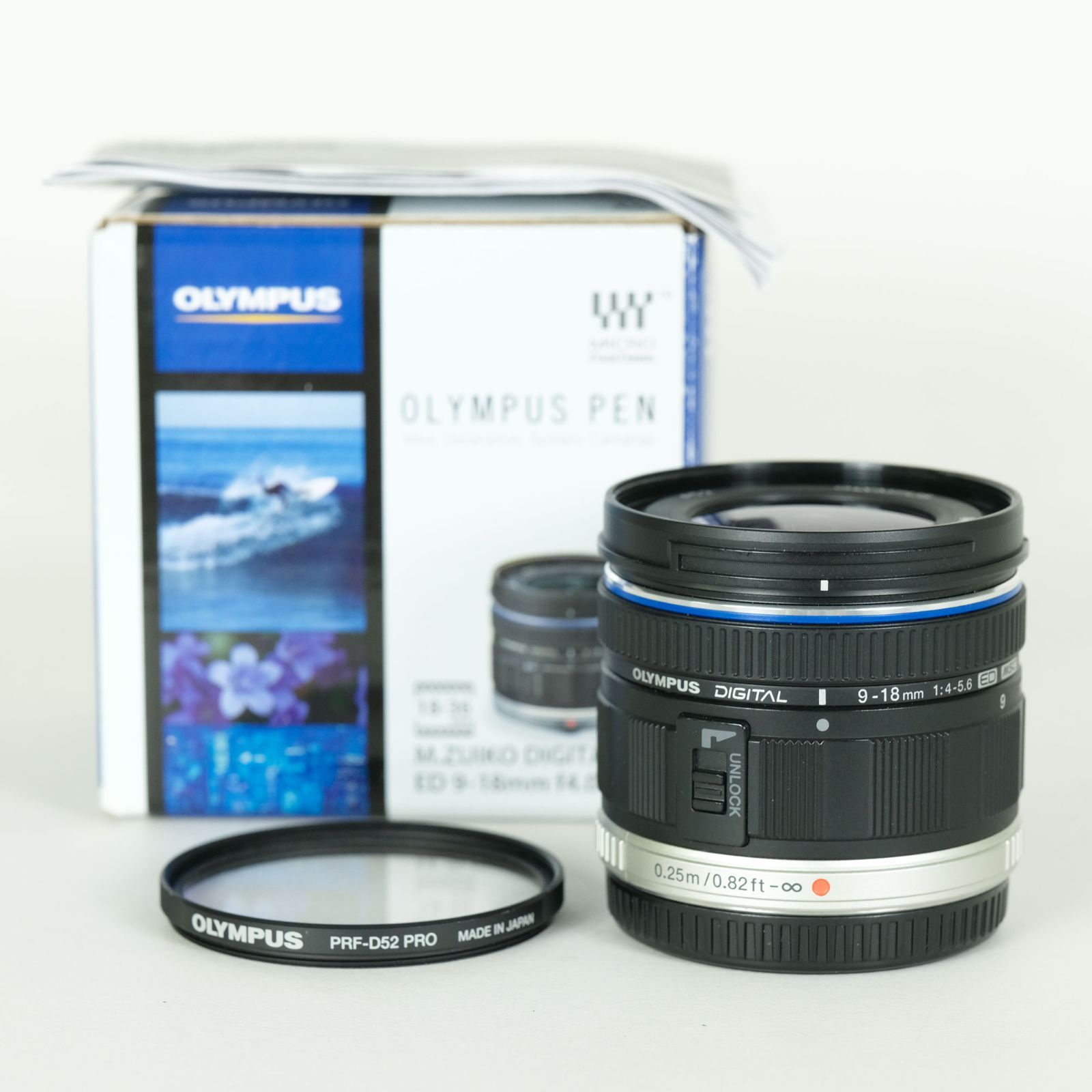 フィルター付 OLYMPUS M ZUIKO DIGITAL ED 9‑18 mm F 4 0 5 6 マイクロフォーサーズマウント
