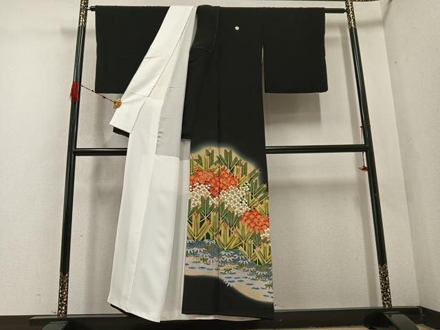 平和屋着物 豪華黒留袖 作家物 松竹梅 暈し染め 正絹 ph