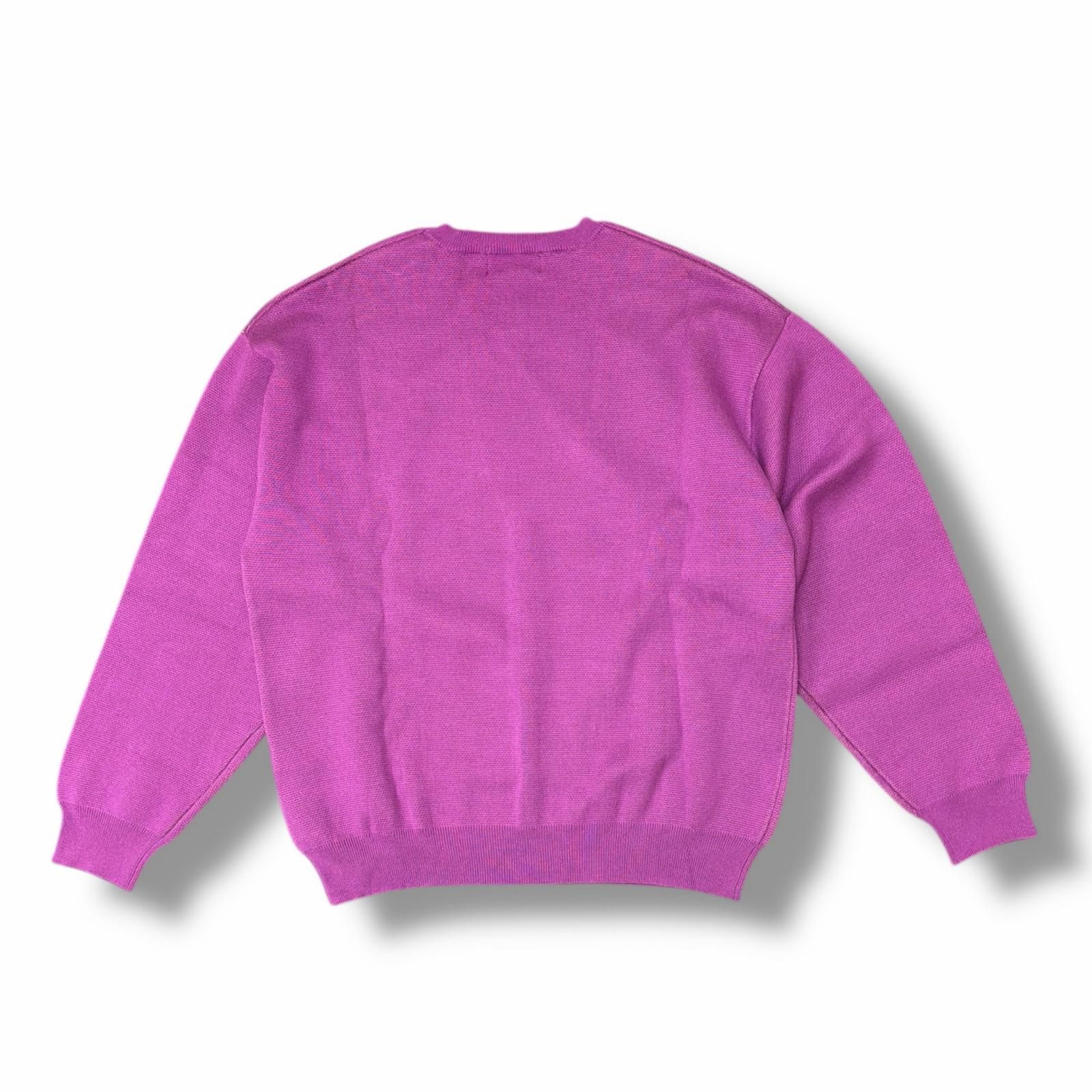 参考上代27500円 F-LAGSTUF-F × TEKKEN NINA SWEATER ニット セーター フラグスタフ 鉄拳 FS 1609 パープル L 3078 M