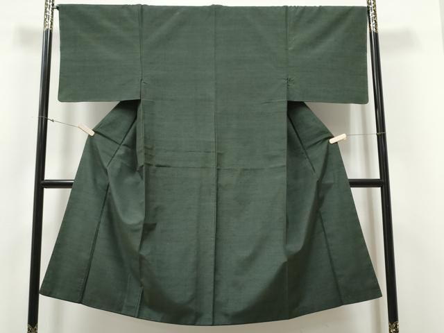 平和屋着物●男性 紬 色無地 千歳茶色 正絹 ♥ hy