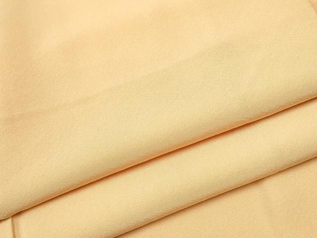 平和屋着物●上質な色無地 萱草色 正絹 hy