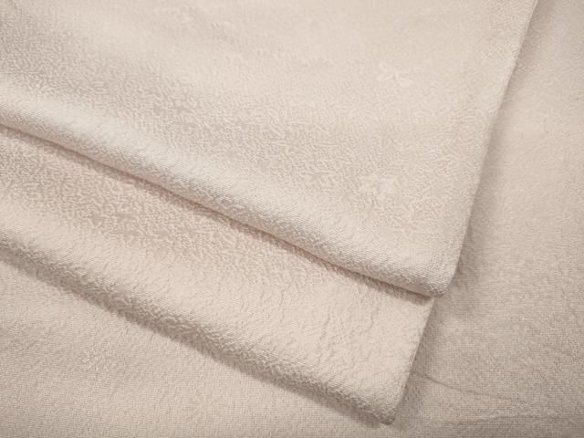 平和屋着物●上質な色無地 草花地紋 薄桜色 正絹 ut