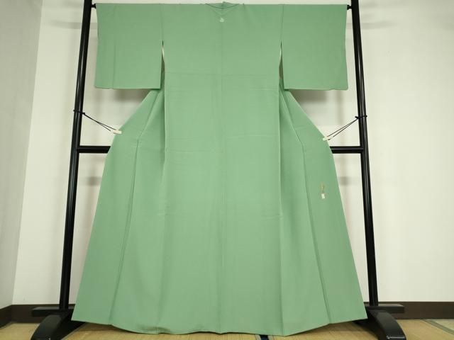 平和屋着物 本草木染作家 瑞寶 色無地 薄青色 正絹 az