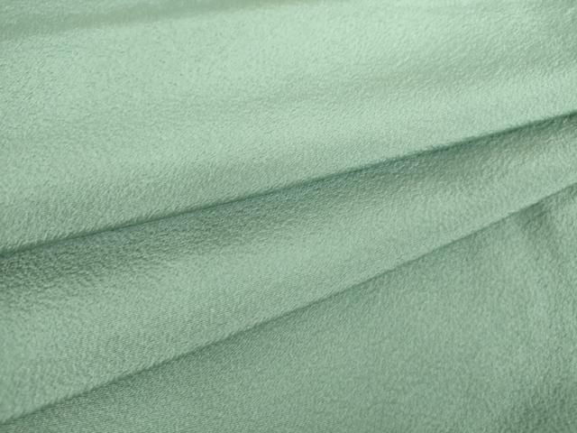 平和屋着物 上質な色無地 錆青磁色 正絹 az