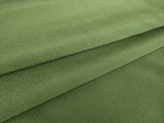 平和屋着物●上質な色無地 老竹色 正絹 az