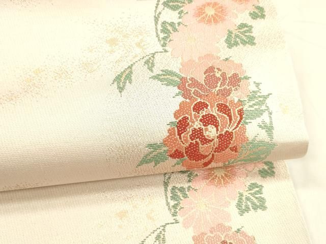 平和屋着物○西陣 川島織物 洗える最高級着物 ＜英＞はなぶさ謹製 六通