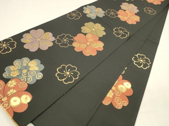 平和屋着物□六通柄袋帯 金銀糸 正絹 新装織物謹製 平和屋