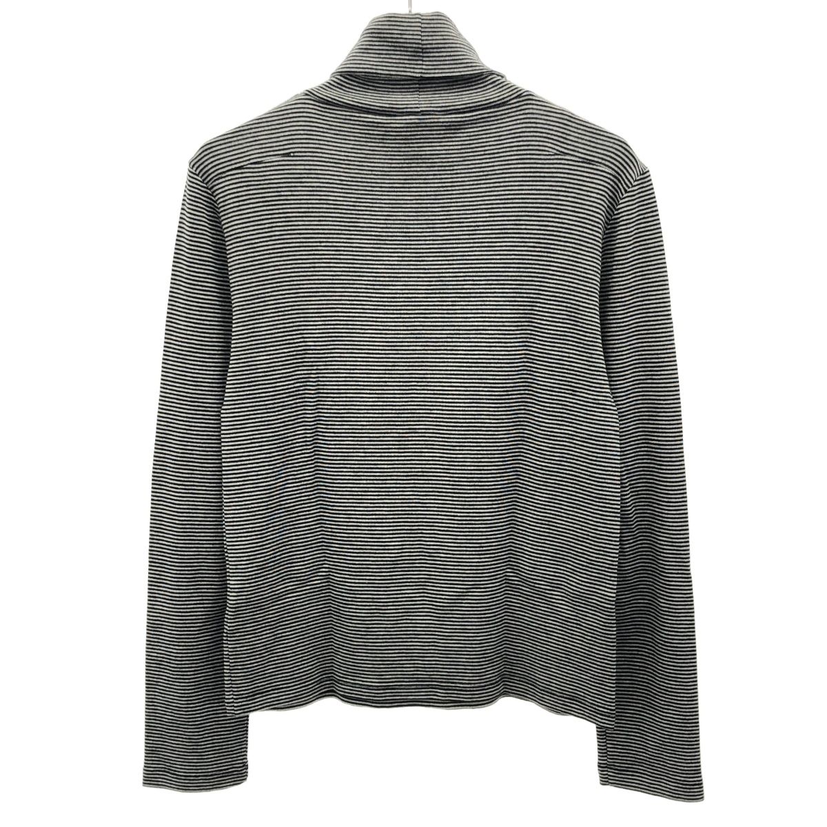 Dior HOMME ディオールオム 2005 AW タートルネックボーダーニットセーター グレー XS