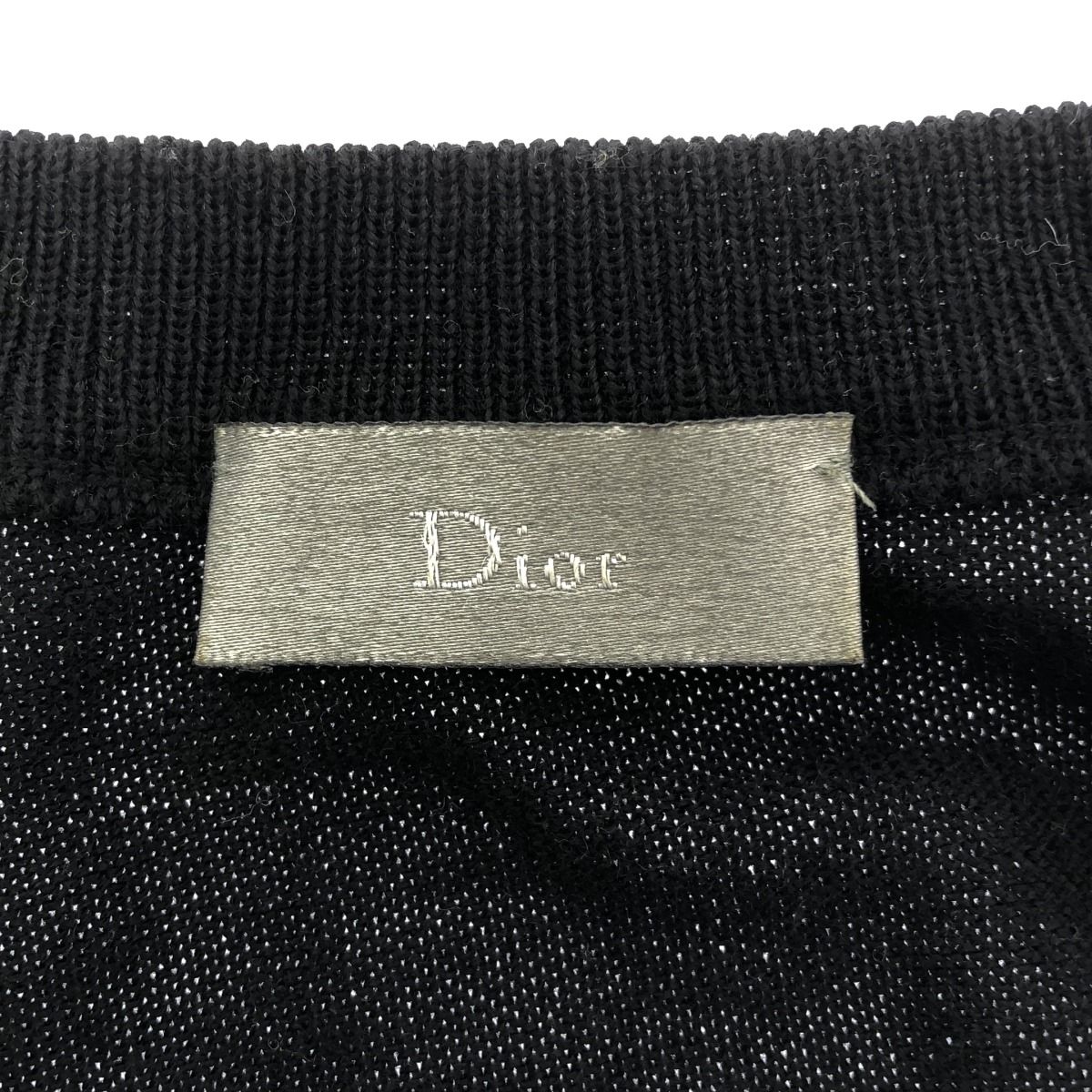 Dior HOMME ディオールオム 2005AW 爪痕 Vネックダメージニット