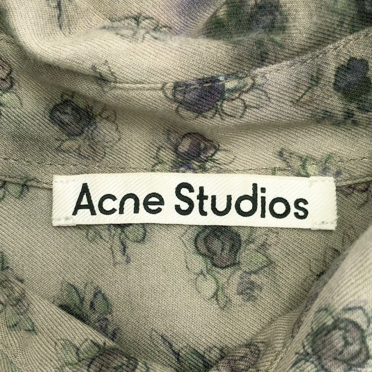 Acne Studios アクネストゥディオズ 23SS フラワーレーヨンシャツ FN