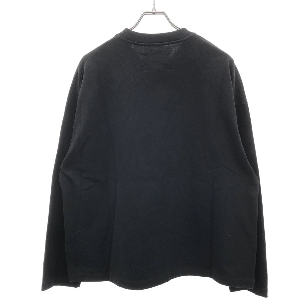 JIL SANDER ジルサンダー 24AW ロゴプリントロングスリーブTシャツ J21GC0167 J20243 ブラック L