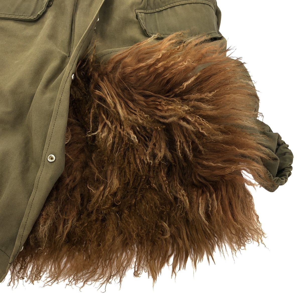 sacai luck サカイラック 15AW ファーライナーモッズコート 15AWLU1016