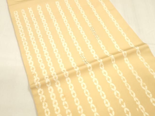 平和屋着物 塩瀬 つけ帯 七宝文 金彩 正絹 cm