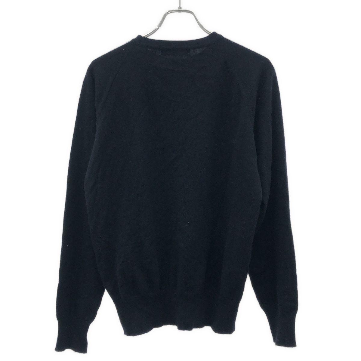 笹岡昌平氏メッセージカシミニットセーター ネイビー