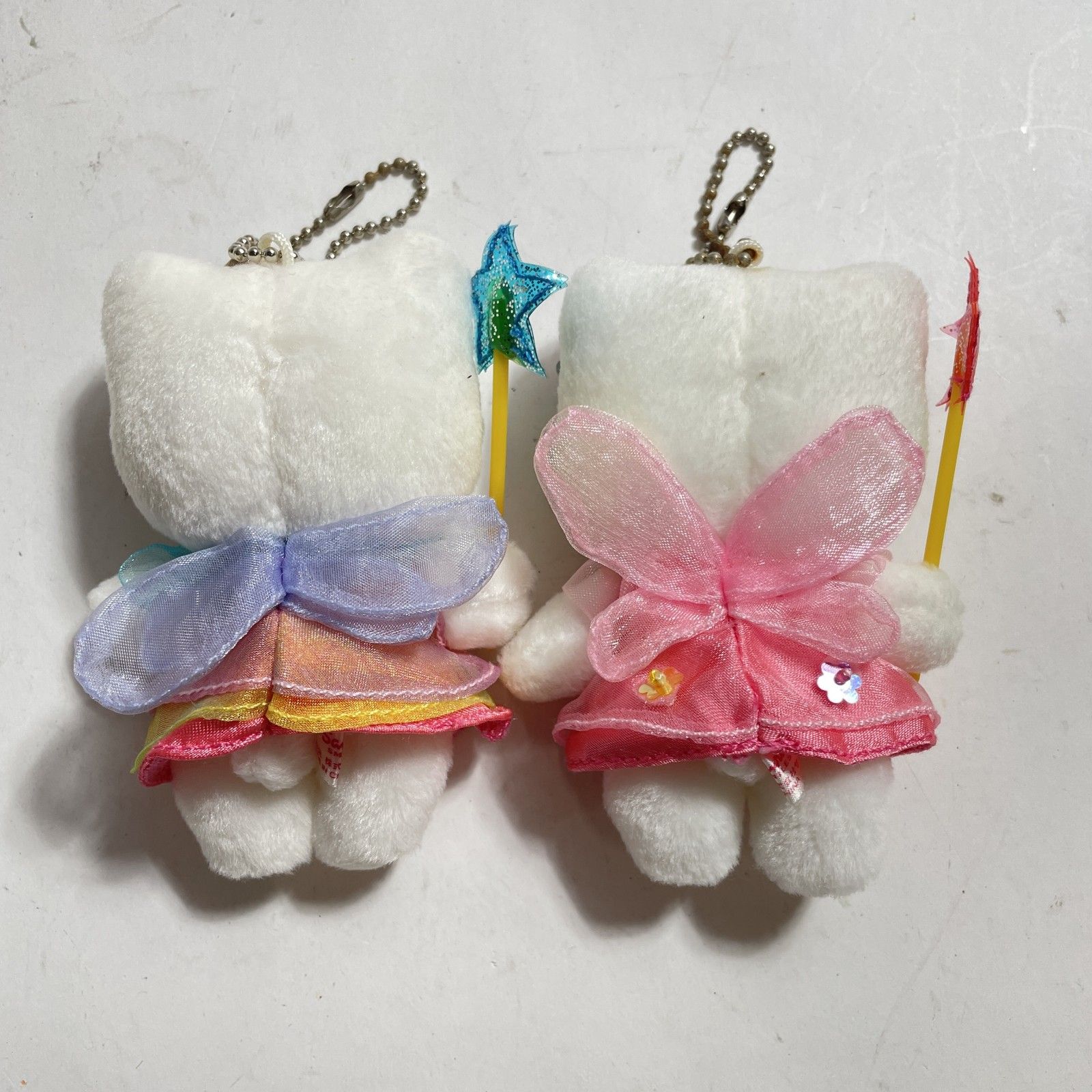 SANRIO サンリオ ハローキティ フェアリーキティ 2点 まとめ 虹 妖精 チャーム マスコット ストラップ 全長10㎝ 2000年 0 01 kg