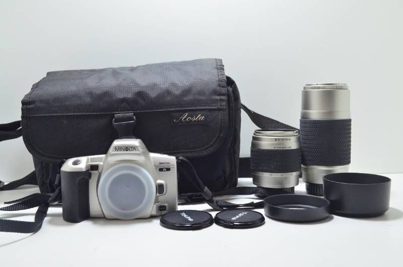 送料無料】ミノルタ MINOLTA α360si フィルムカメラ レンズ2本セット