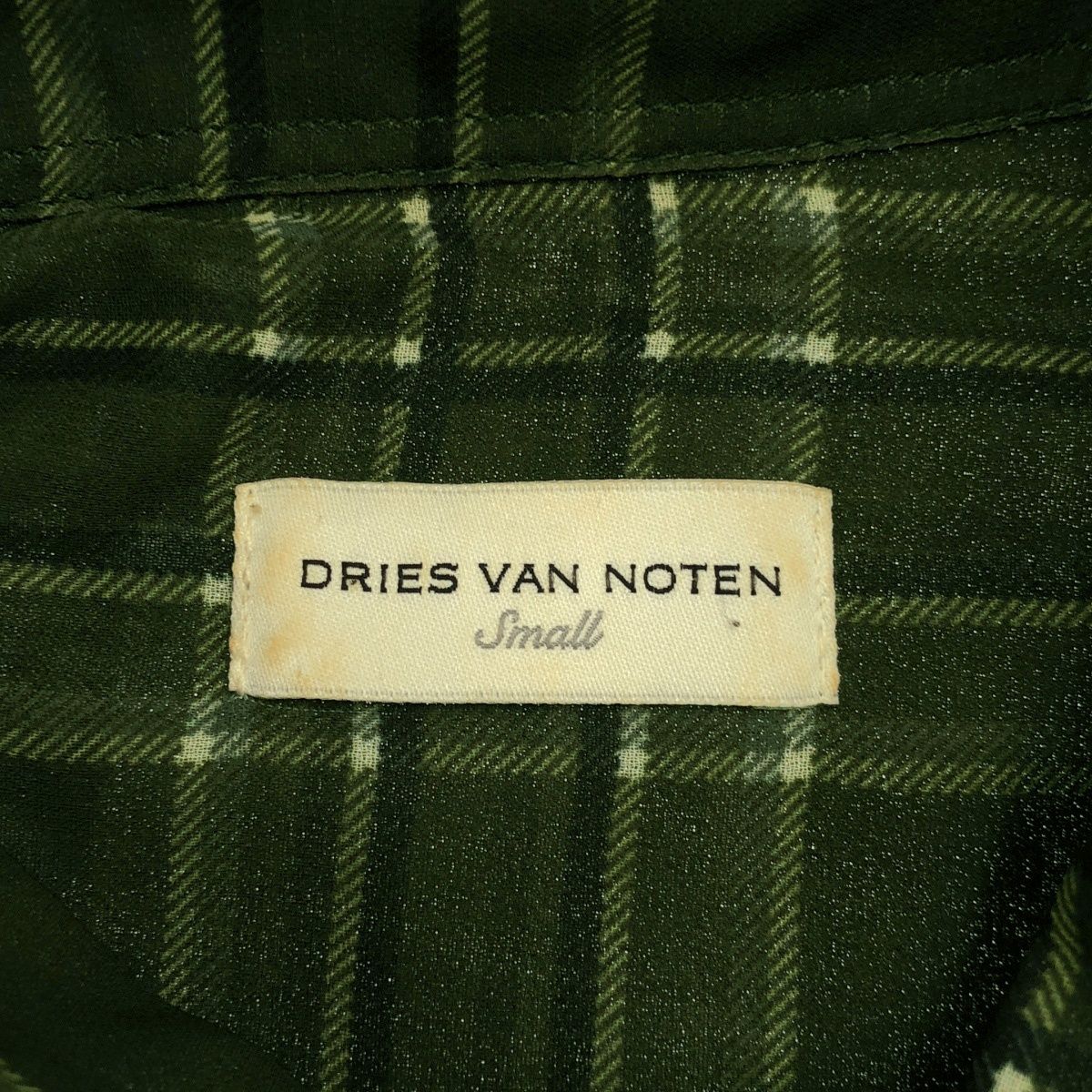 DRIES VAN NOTEN ドリスヴァンノッテン 20AW シアーロングチェック