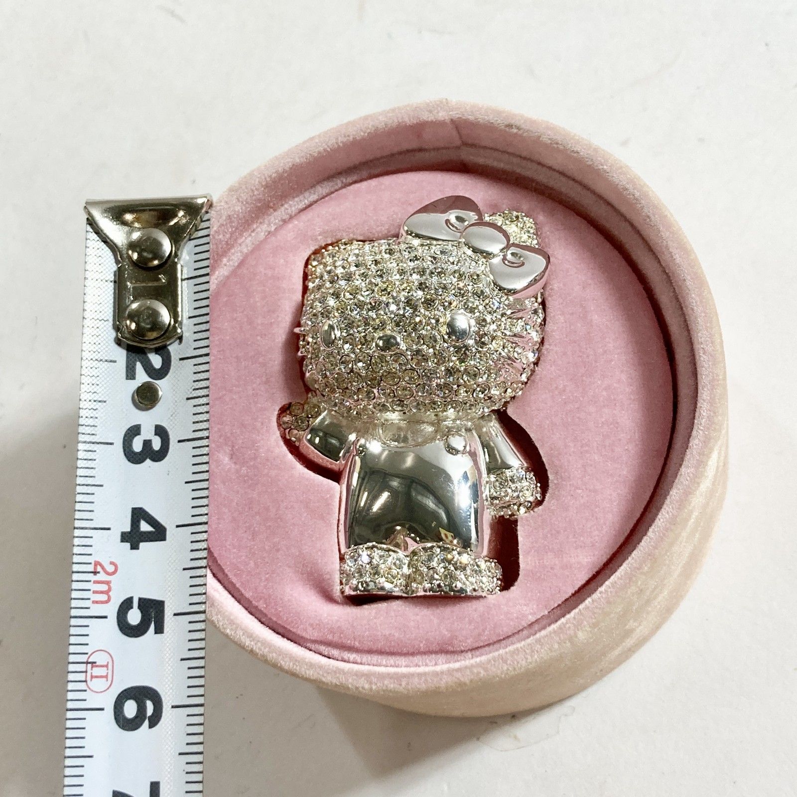 ☆ 希少 HELLOKITTY ハローキティ ラインストーン 置物 オブジェ