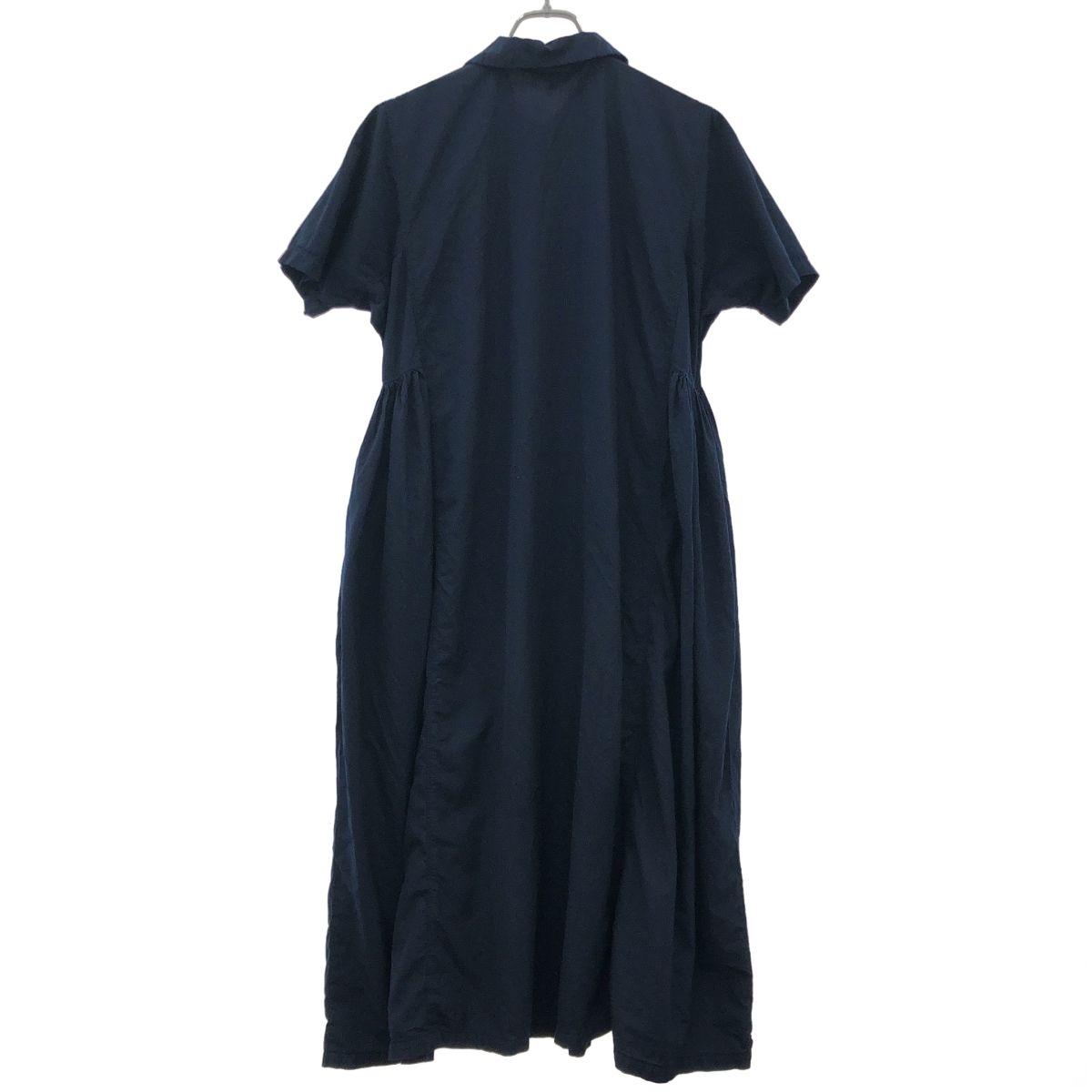 COMME des GARCONS コムデギャルソンコムデギャルソン ラウンド マキシシャツワンピース RQ O 010 ネイビー S