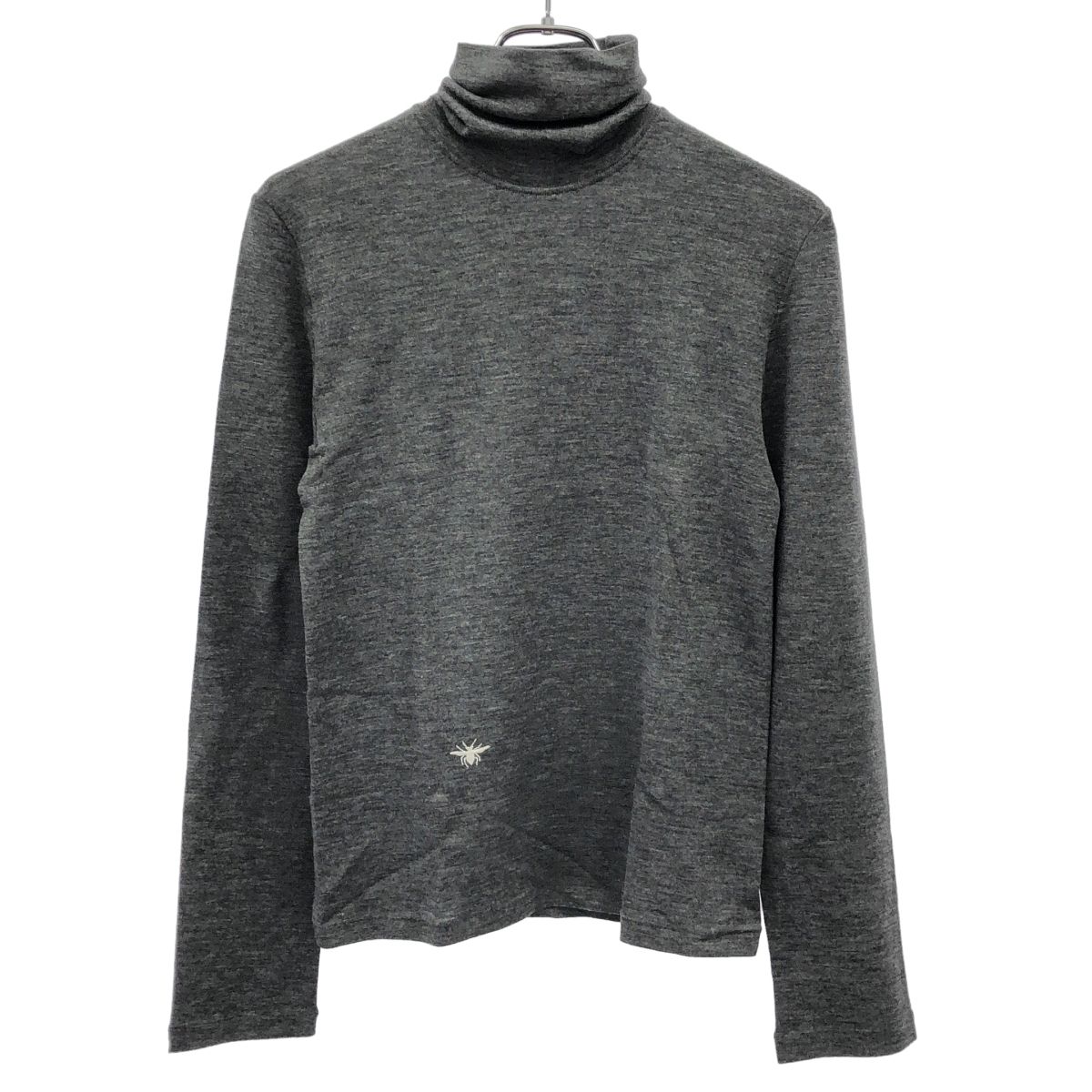 Dior HOMME ディオールオム 2005 AW BEE タールネックニットセーター グレー XS