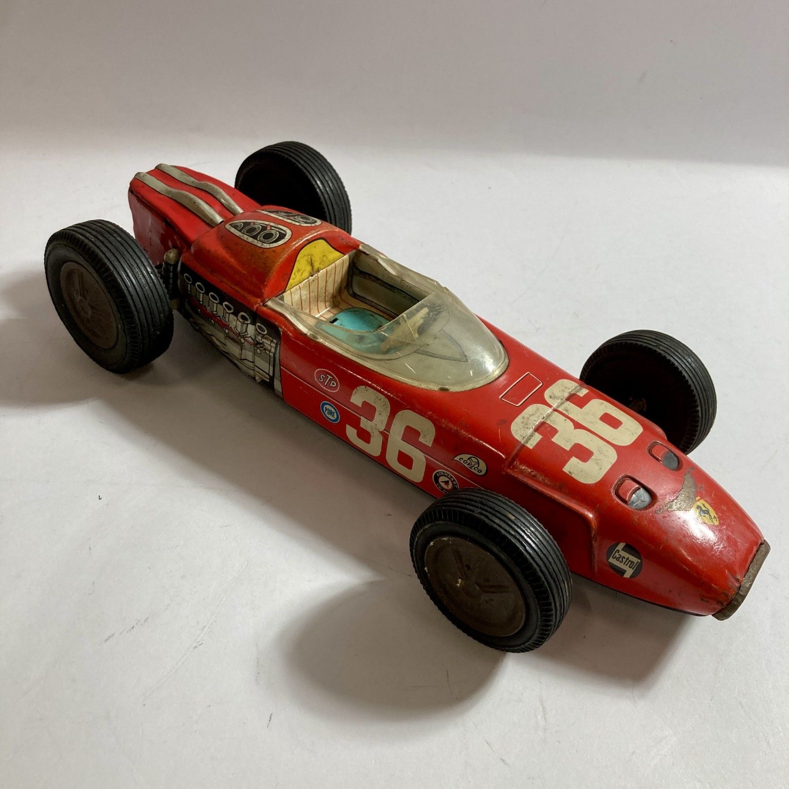 ブリキ フェラーリ F-1 36 アサヒ玩具 0.5 kg