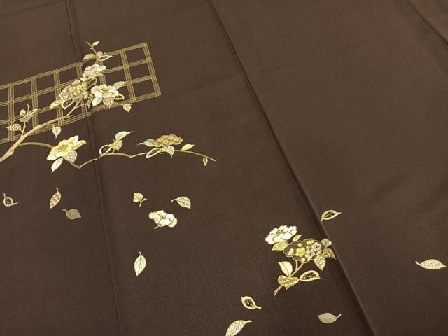 平和屋着物○訪問着 刺繍 枝花文 金彩 正絹 逸品 AABD0743fy - メルカリ