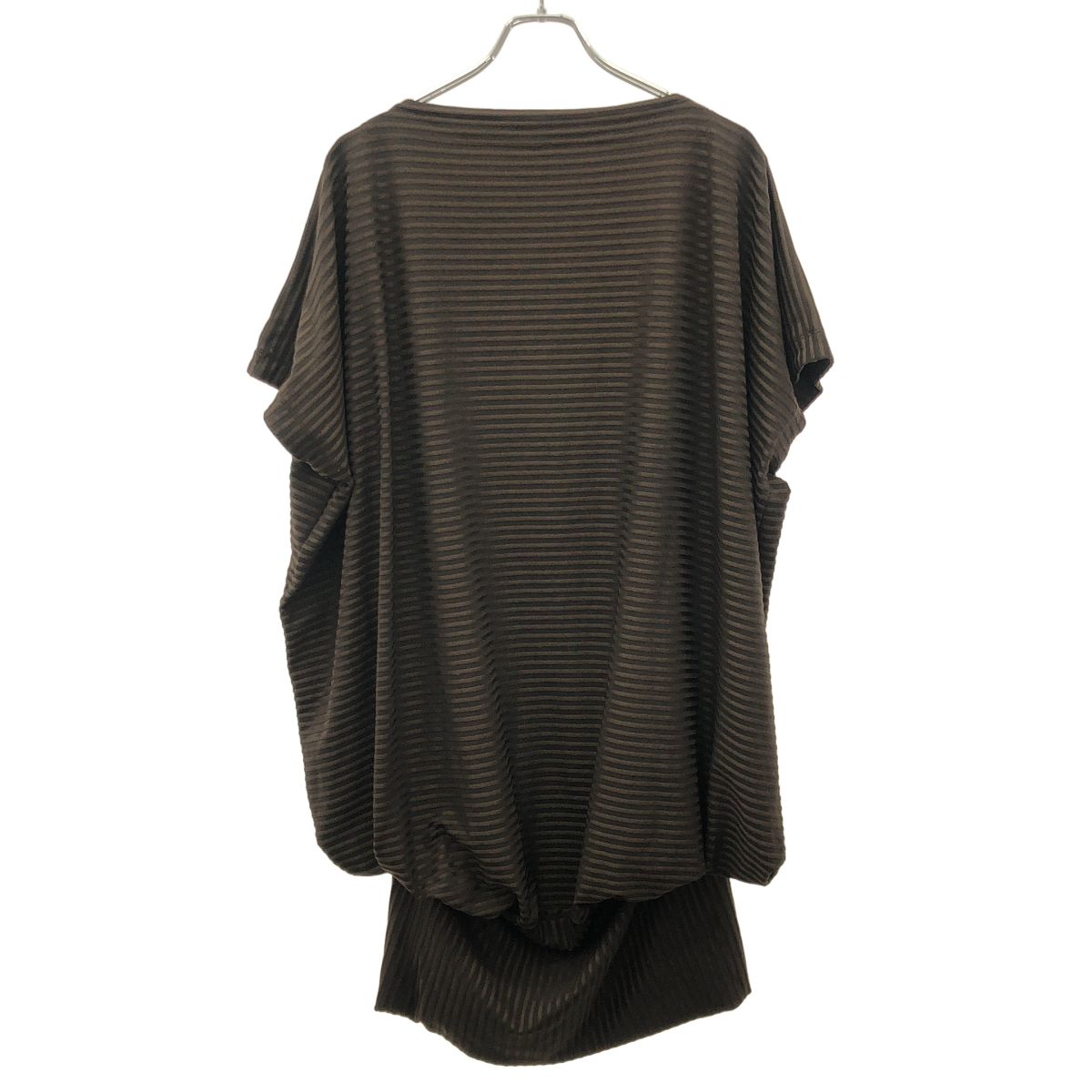 ISSEY MIYAKE イッセイミヤケ 2006 SS ボーダーワンピース ブラウン 2