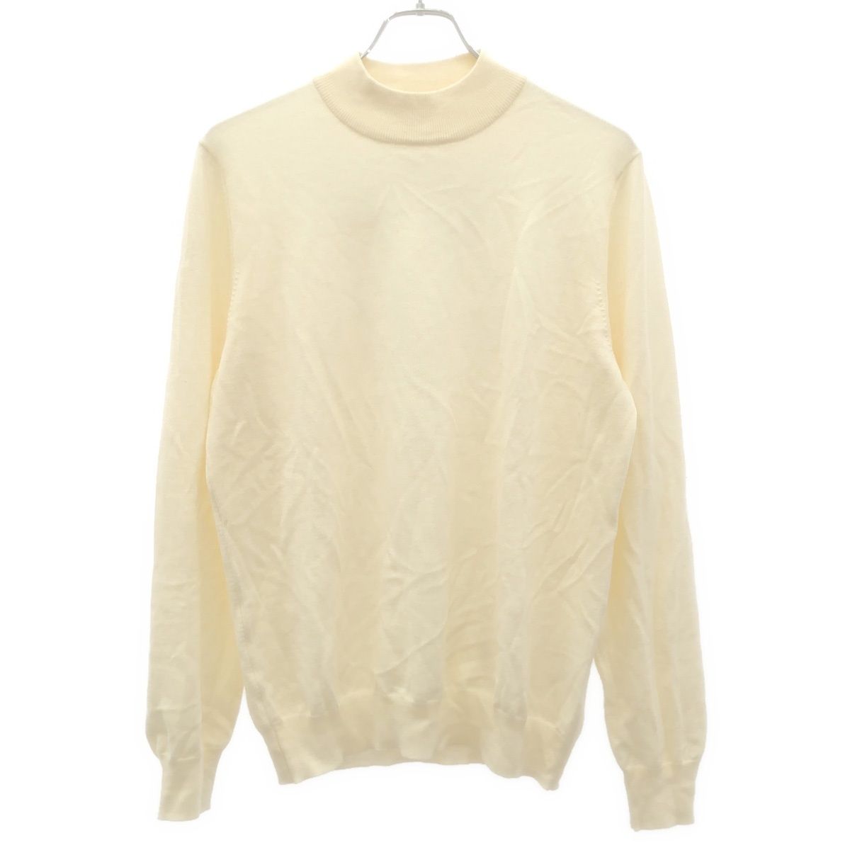 Gran Sasso グランサッソ 12ゲージウールソリッドモックネックニット 55108 14290 アイボリー 50