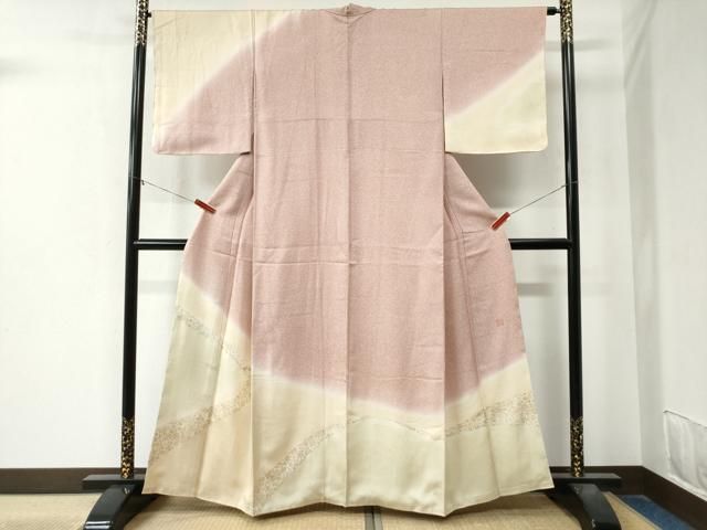 平和屋着物●服飾評論家　市田ひろみ　訪問着　花唐草文　暈し染め　金彩　正絹　逸品　未使用　CAAZ3846yc 平和屋着物○服飾評論家 市田ひろみ 訪問着 花唐草文 暈し染め 金彩